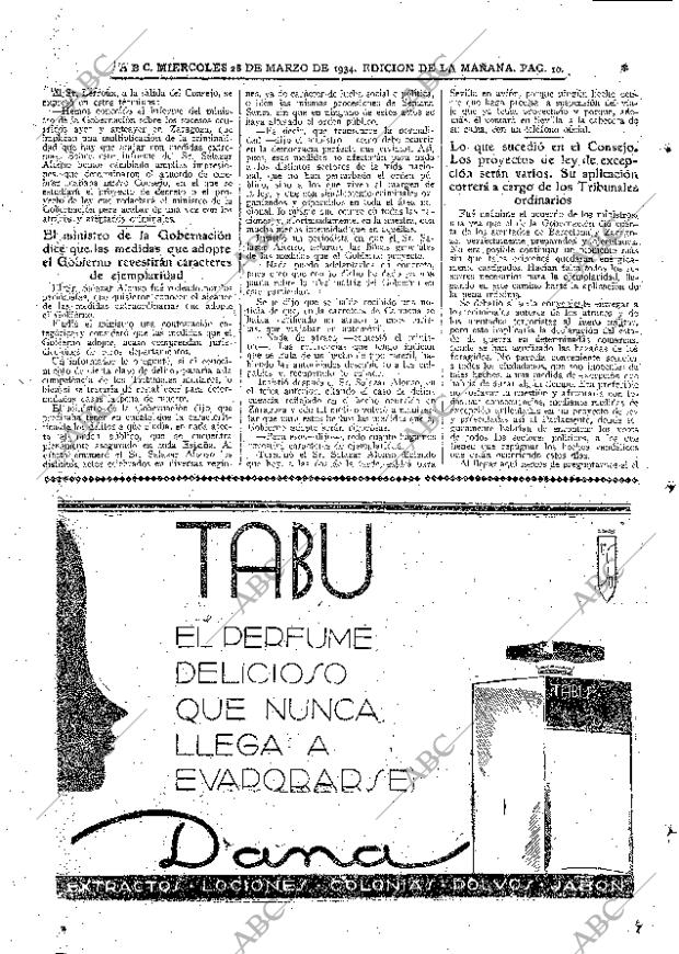 ABC MADRID 28-03-1934 página 10