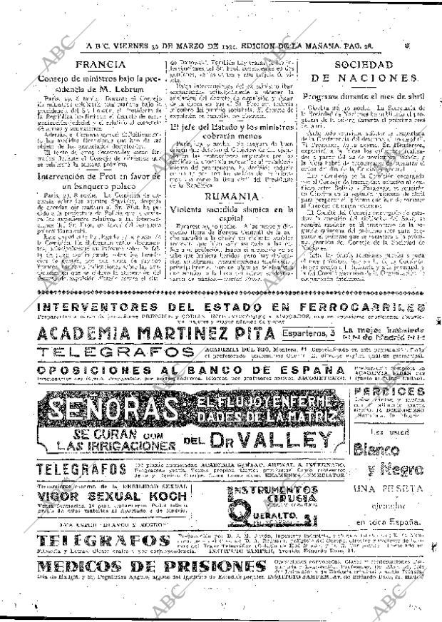 ABC MADRID 30-03-1934 página 28