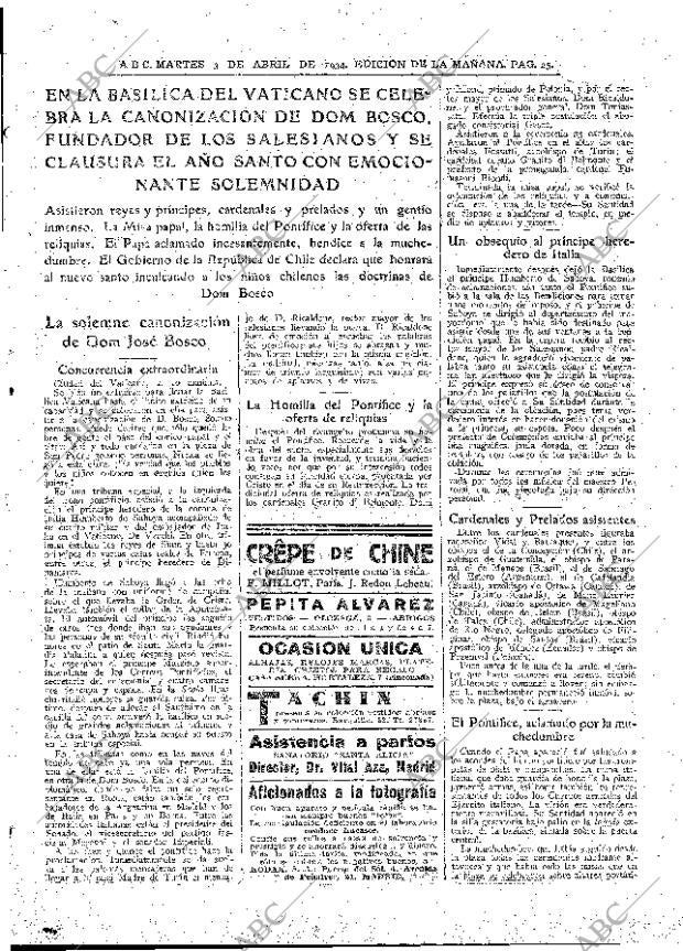 ABC MADRID 03-04-1934 página 25