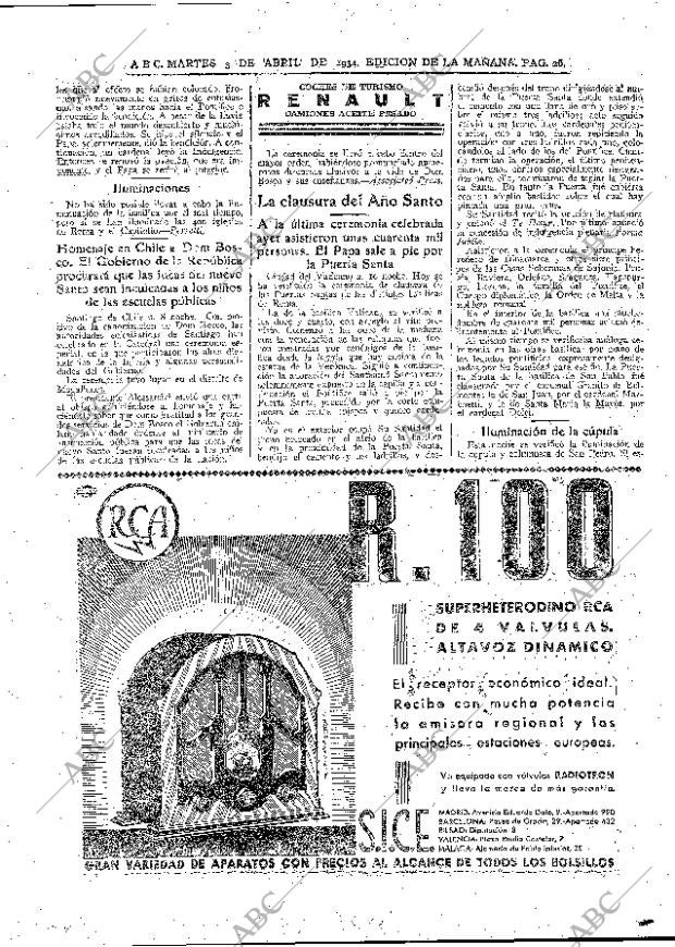 ABC MADRID 03-04-1934 página 26