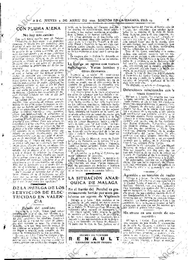 ABC MADRID 05-04-1934 página 19