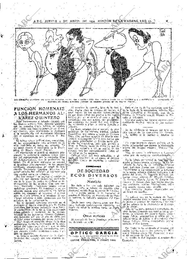 ABC MADRID 05-04-1934 página 27