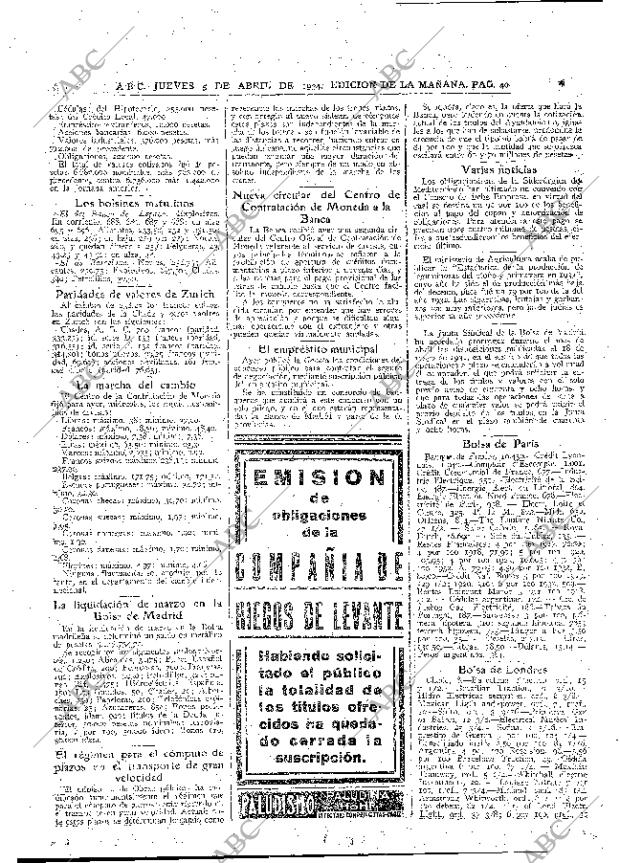 ABC MADRID 05-04-1934 página 40