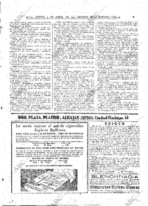 ABC MADRID 05-04-1934 página 45