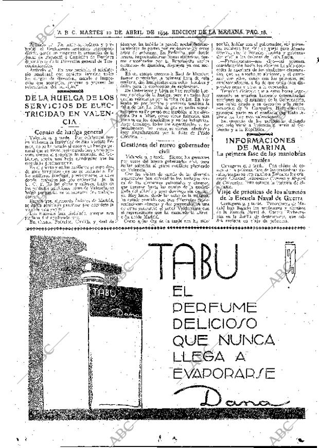 ABC MADRID 10-04-1934 página 18