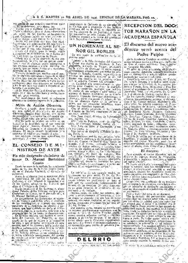 ABC MADRID 10-04-1934 página 21