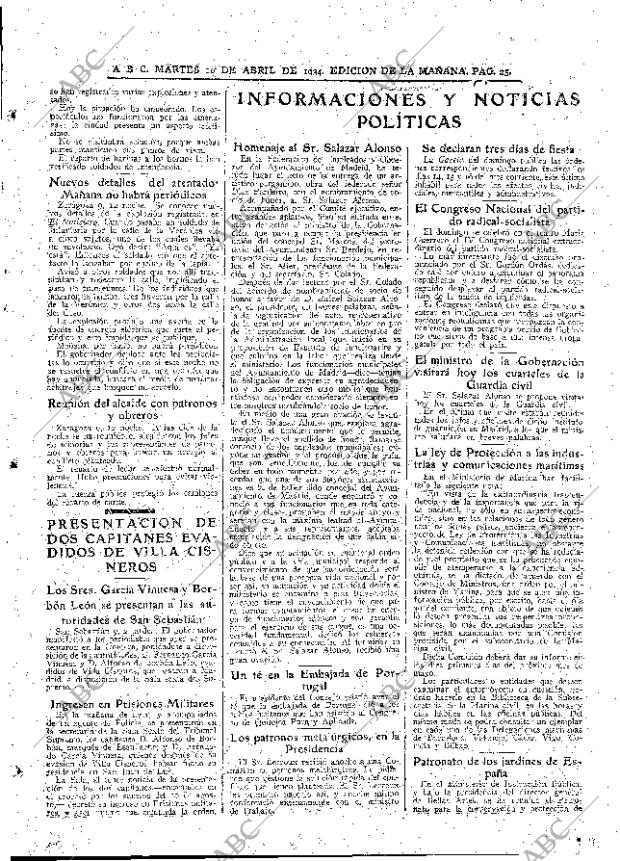 ABC MADRID 10-04-1934 página 25