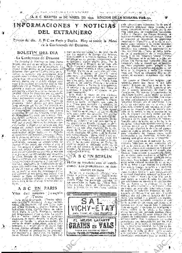 ABC MADRID 10-04-1934 página 31