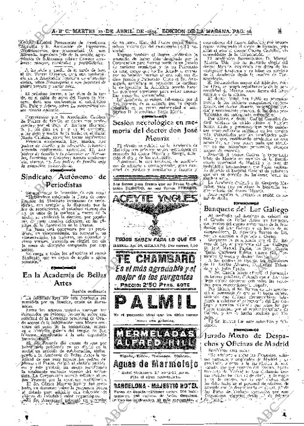 ABC MADRID 10-04-1934 página 36