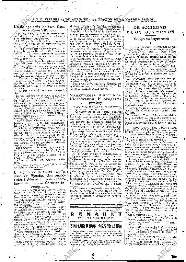 ABC MADRID 13-04-1934 página 16