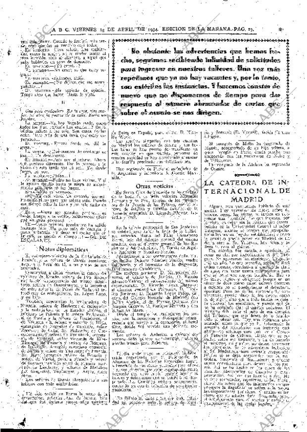 ABC MADRID 13-04-1934 página 17