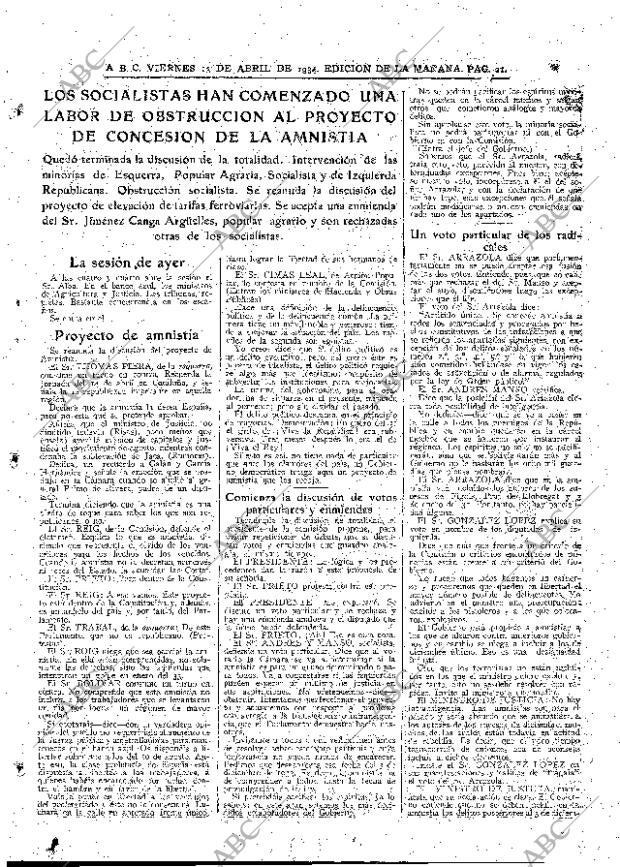 ABC MADRID 13-04-1934 página 21