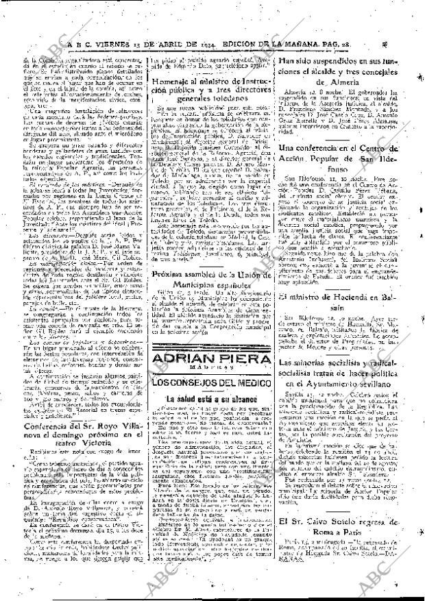 ABC MADRID 13-04-1934 página 28