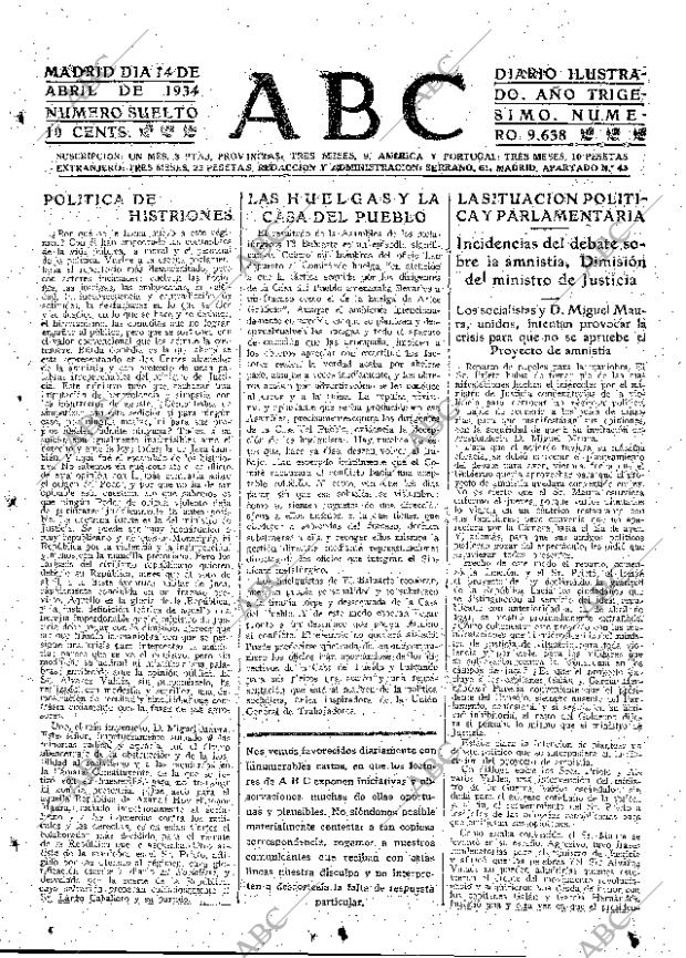 ABC MADRID 14-04-1934 página 15