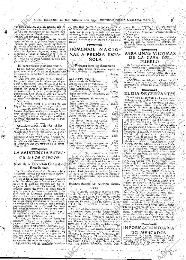 ABC MADRID 14-04-1934 página 19