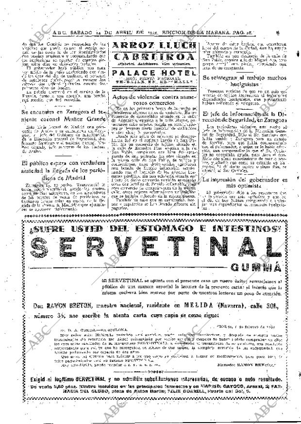 ABC MADRID 14-04-1934 página 28