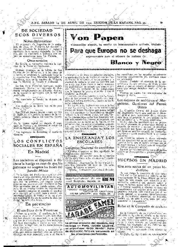 ABC MADRID 14-04-1934 página 39