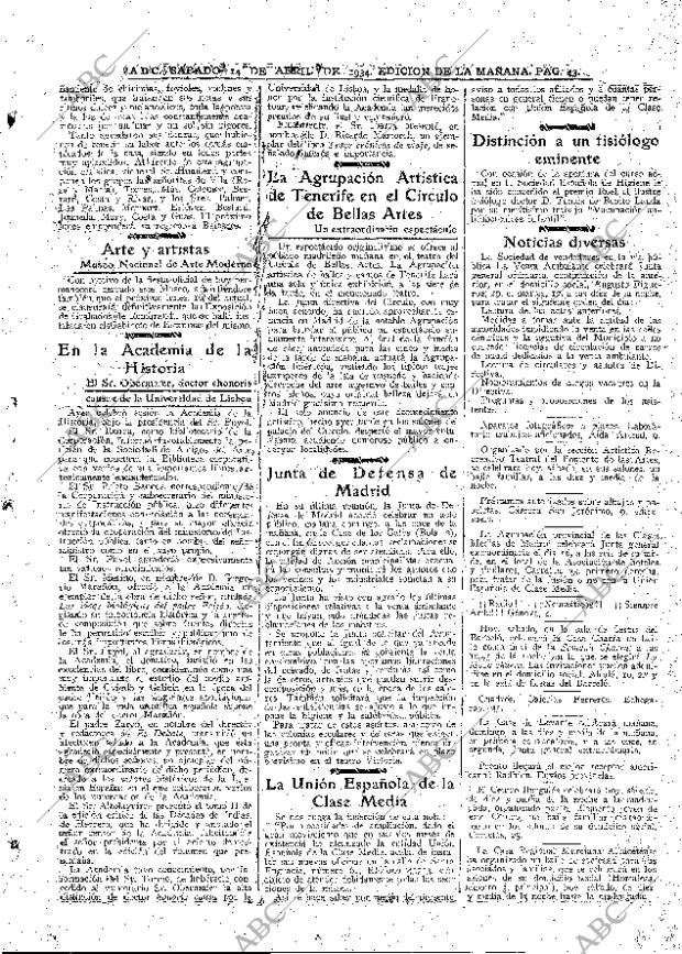 ABC MADRID 14-04-1934 página 43