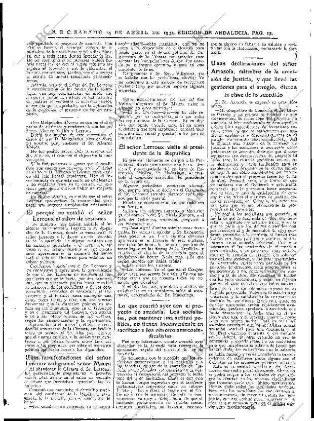 ABC SEVILLA 14-04-1934 página 17