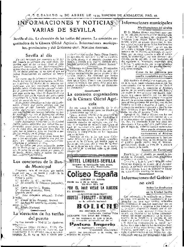 ABC SEVILLA 14-04-1934 página 27