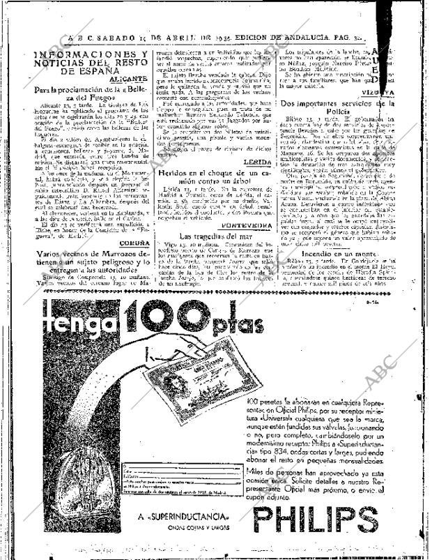 ABC SEVILLA 14-04-1934 página 32