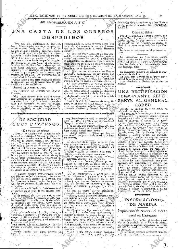 ABC MADRID 15-04-1934 página 25