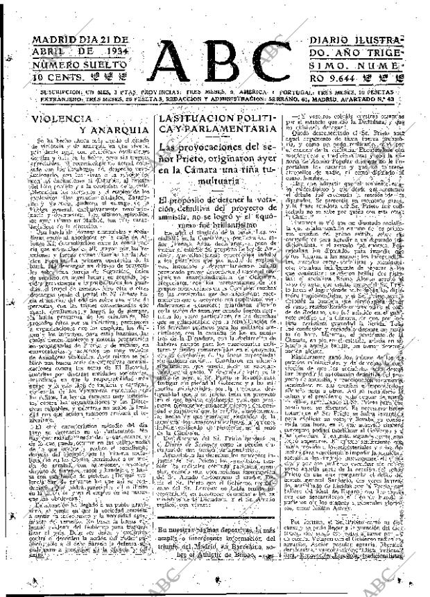 ABC MADRID 21-04-1934 página 17