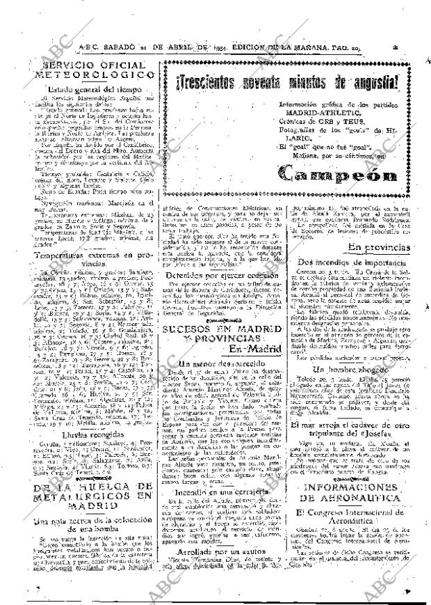 ABC MADRID 21-04-1934 página 20