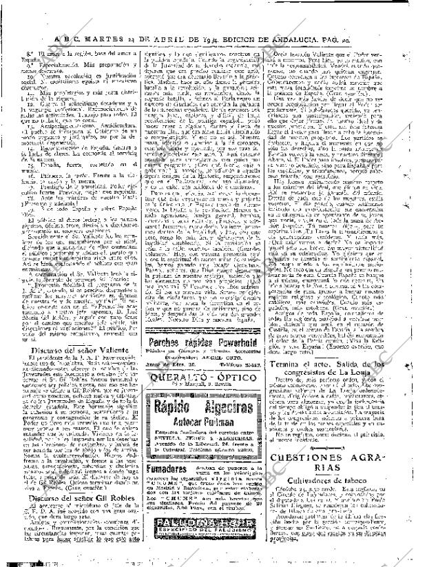 ABC SEVILLA 24-04-1934 página 20