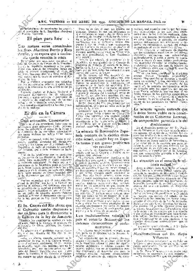 ABC MADRID 27-04-1934 página 20