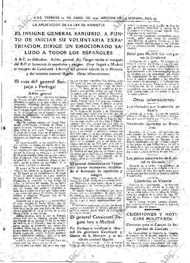 ABC MADRID 27-04-1934 página 25