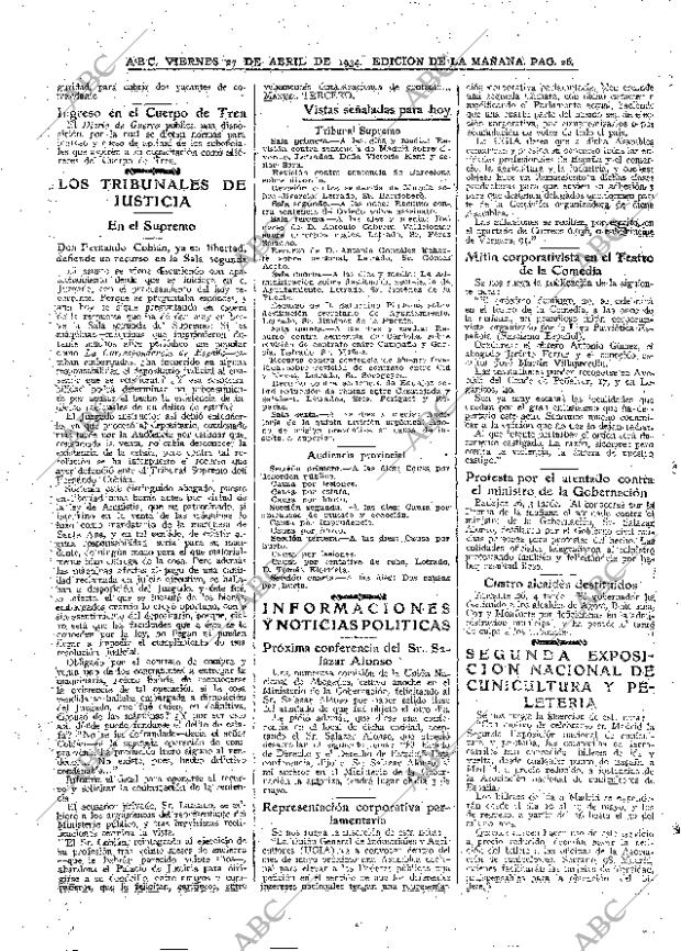 ABC MADRID 27-04-1934 página 26