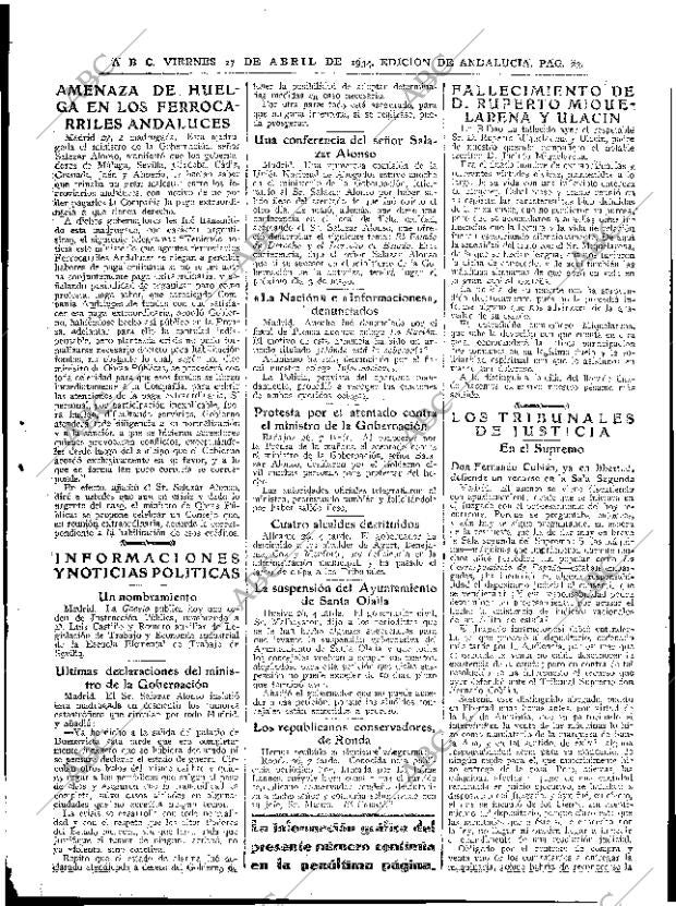 ABC SEVILLA 27-04-1934 página 23