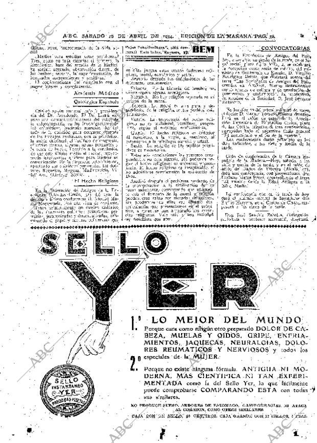 ABC MADRID 28-04-1934 página 36