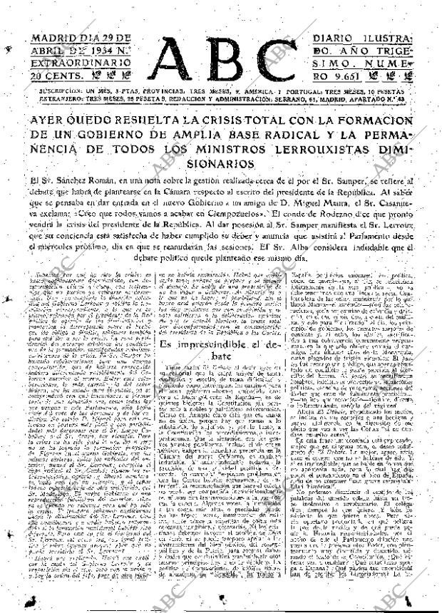 ABC MADRID 29-04-1934 página 17