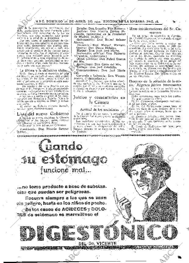 ABC MADRID 29-04-1934 página 20