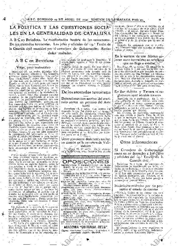 ABC MADRID 29-04-1934 página 31