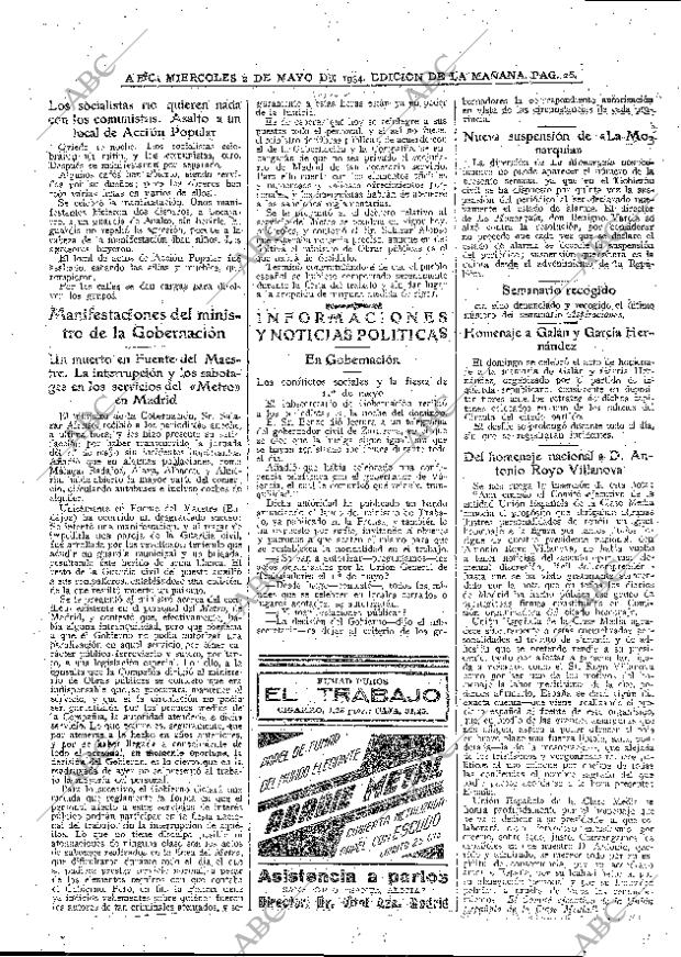 ABC MADRID 02-05-1934 página 26