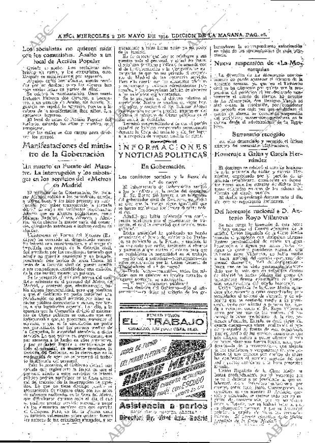 ABC MADRID 02-05-1934 página 26