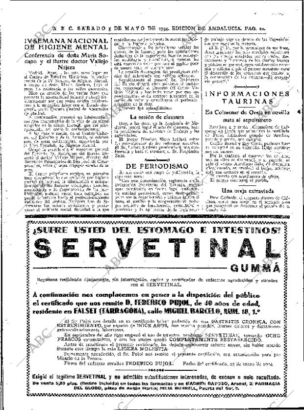 ABC SEVILLA 05-05-1934 página 22