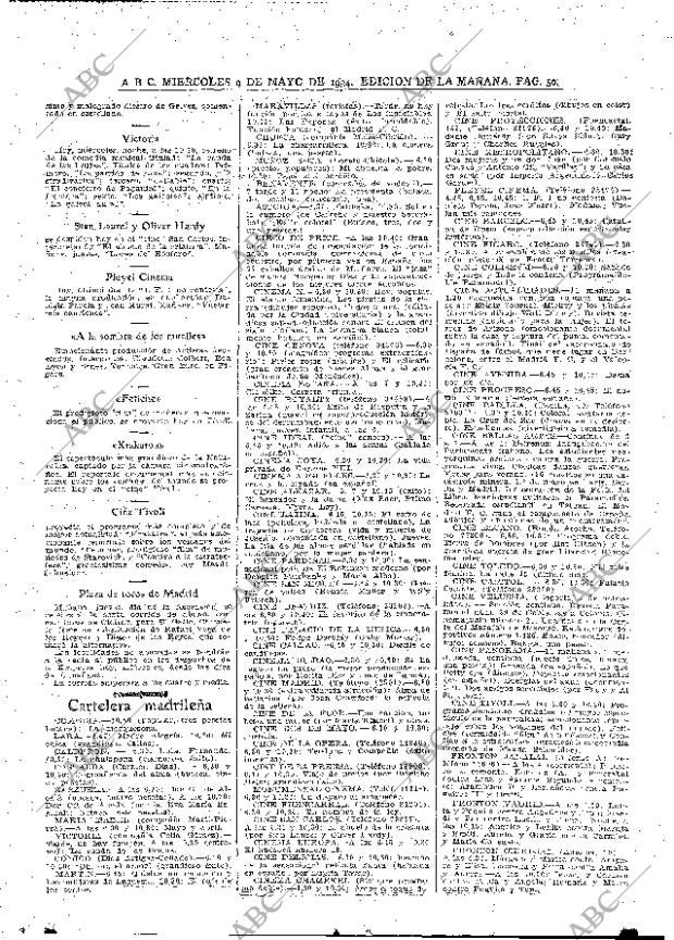 ABC MADRID 09-05-1934 página 50