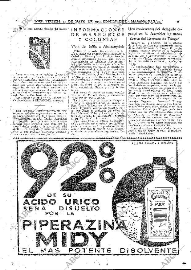 ABC MADRID 11-05-1934 página 20