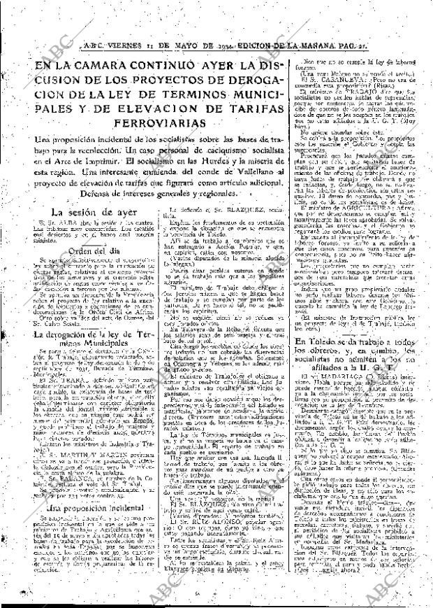 ABC MADRID 11-05-1934 página 21