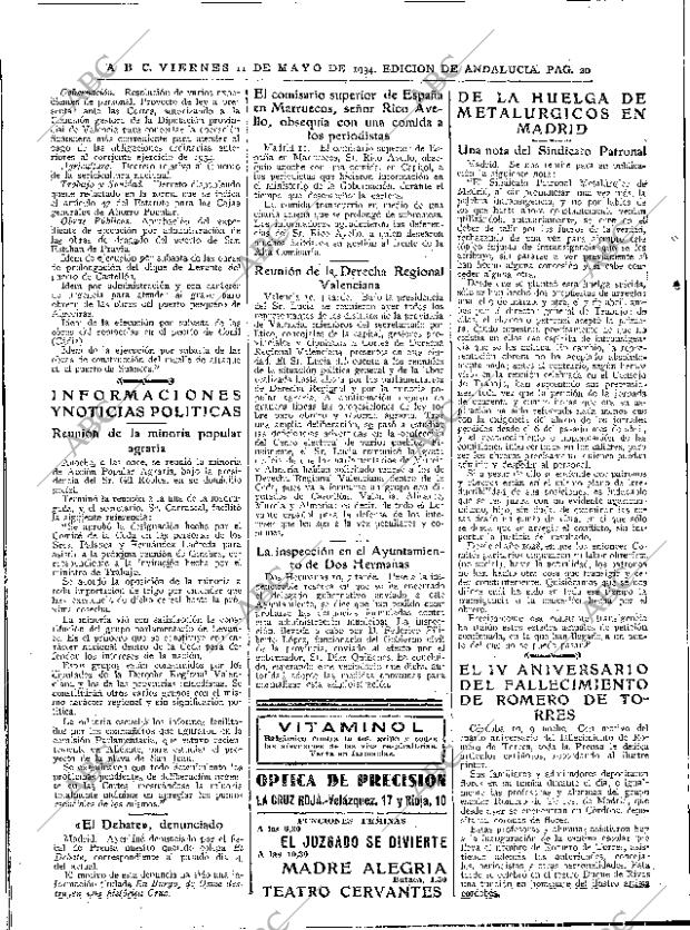 ABC SEVILLA 11-05-1934 página 20