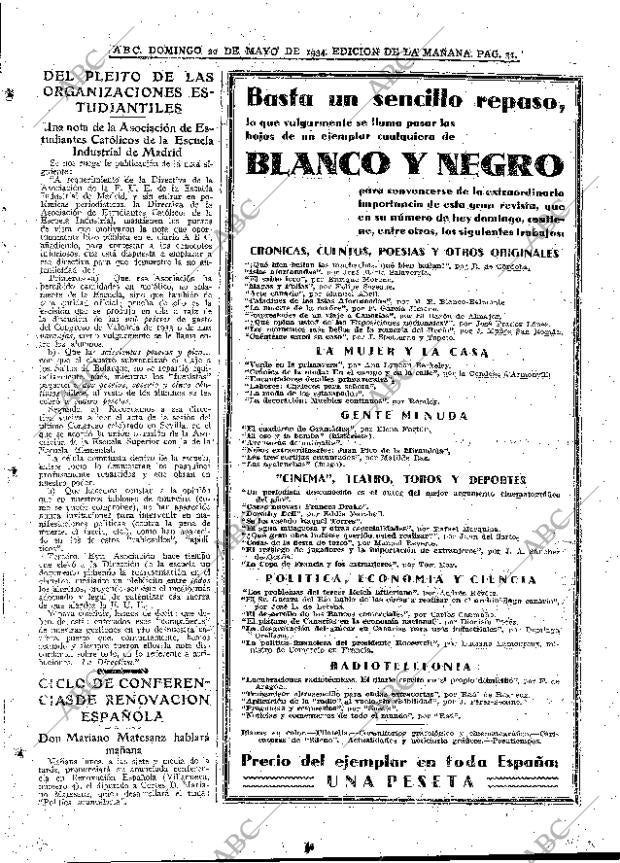 ABC MADRID 20-05-1934 página 23