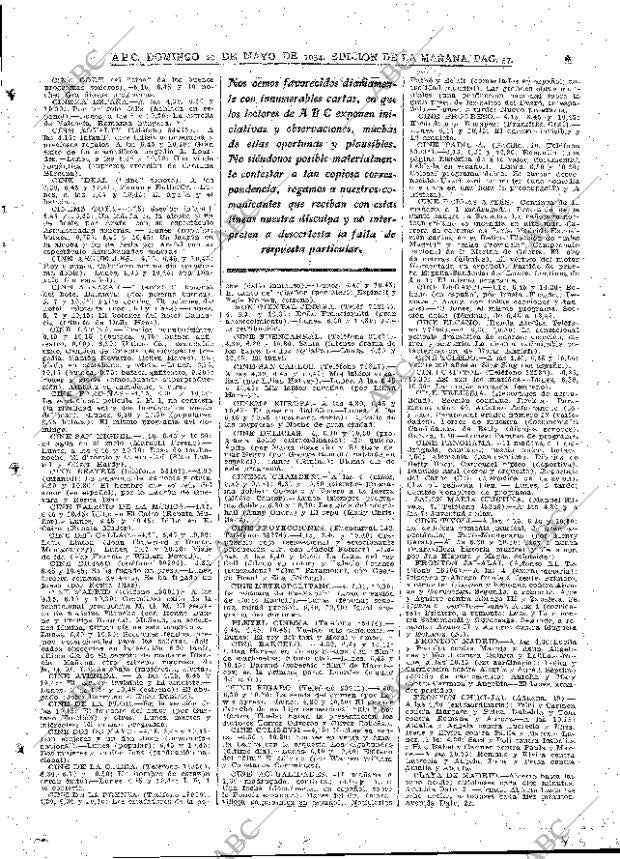 ABC MADRID 20-05-1934 página 49