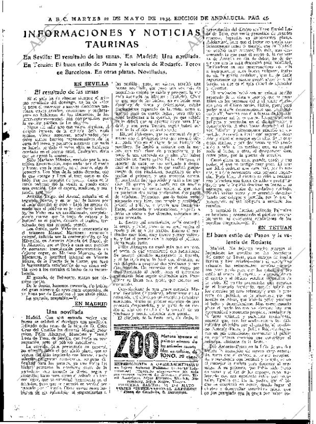 ABC SEVILLA 22-05-1934 página 45