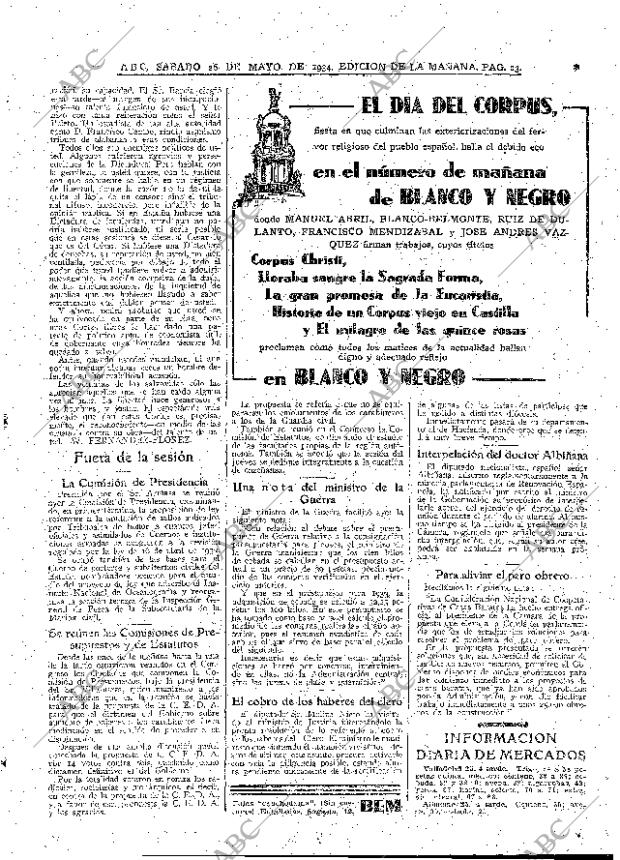 ABC MADRID 26-05-1934 página 23