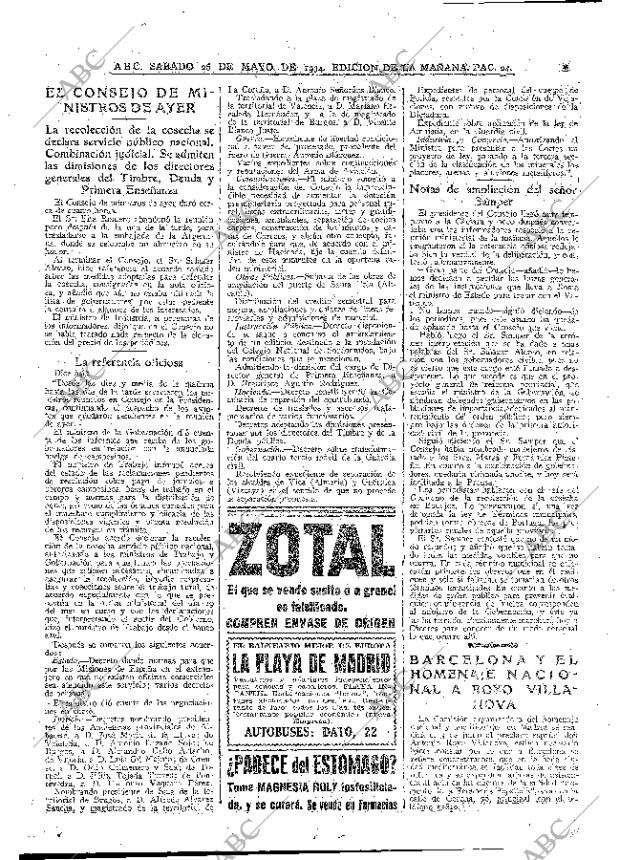 ABC MADRID 26-05-1934 página 24