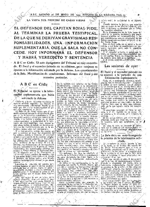 ABC MADRID 26-05-1934 página 25